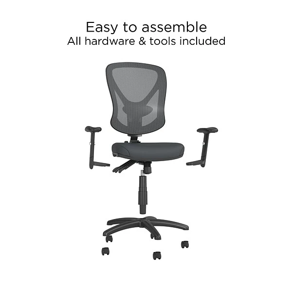 Quill Brand® Carder Mesh Back Fabric Computer And Desk Chair, Black (24115-CC) 9 Quill Brand® Carder Mesh Back Fabric Computer And Desk Chair, Black (24115-CC) - Image 7