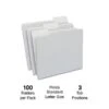 Quill Brand® File Folders, Assorted Tabs, 1/3-Cut, Letter Size, Gray, 100/Box (740913GY) 2 Quill Brand® File Folders, Assorted Tabs, 1/3-Cut, Letter Size, Gray, 100/Box (740913GY) -Office Essentials Shop 07445243 219B 48E1 B31CCF9DDFDB8389 s7