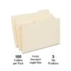 Quill Brand® File Folders, Assorted Tabs, 1/3-Cut , Legal Size, Manila, 100/Box (760137) -Office Essentials Shop 09024F69 7792 4A53 ACF5695CCB6E950D s7