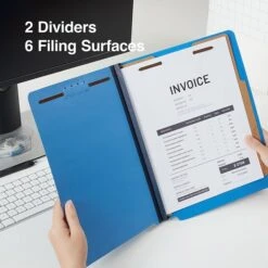 Quill Brand® End-Tab Partition Folders, 2 Partitions, 6 Fasteners, Cobalt Blue, Letter, 15/Box (748026) 9 Quill Brand® End-Tab Partition Folders, 2 Partitions, 6 Fasteners, Cobalt Blue, Letter, 15/Box (748026) -Office Essentials Shop 0DBC5E1E CF23 4D6A 930301223E4D6A25 s7