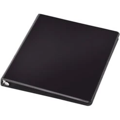 Quill Brand® Standard 5/8" 3 Ring Non View Binder, Black (739201) -Office Essentials Shop 103075 s7