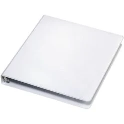Quill Brand® Standard 1" 3 Ring Non View Binder, White (739313) -Office Essentials Shop 103094 s7