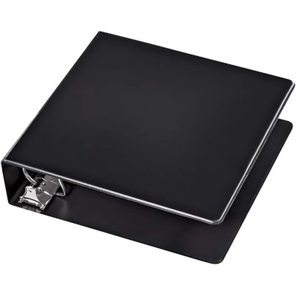 Quill Brand® Standard 2" 3 Ring Non View Binder With D-Rings, Black (758801) 5 Quill Brand® Standard 2" 3 Ring Non View Binder With D-Rings, Black (758801) - Image 3