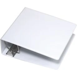 Quill Brand® Standard 4" 3 Ring Non View Binder With D-Rings, White (758954) 7 Quill Brand® Standard 4" 3 Ring Non View Binder With D-Rings, White (758954) -Office Essentials Shop 103241 s7