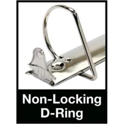 Quill Brand® Standard 4" 3 Ring Non View Binder With D-Rings, Black (758551)