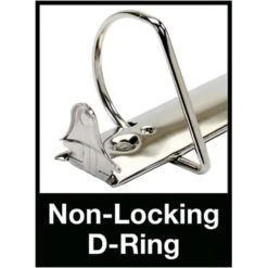 Quill Brand® Standard 2" 3 Ring Non View Binder With D-Rings, Black (758801)