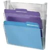 Quill Brand® 3-Pocket Plastic Letter Size Wall Pockets, Clear (736904) -Office Essentials Shop 144128 s7