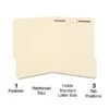 Quill Brand® Heavy-Duty Reinforced Assorted Tabs 1-Fastener Folders, Letter, Manila, 50/Box (737511) -Office Essentials Shop 16F1D70F 5CE7 4A4D AA77A09CF9AB6750 s7