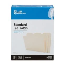 Quill Brand® File Folders, 1/3-Cut Assorted, Letter Size, Manila, 100/Box (740137) 9 Quill Brand® File Folders, 1/3-Cut Assorted, Letter Size, Manila, 100/Box (740137) -Office Essentials Shop 171EAABF D27F 4E5F 905C32C015BC45D2 s7