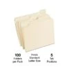 Quill Brand® File Folders, 1/5-Cut Assorted, Letter Size, Manila, 100/Box (740139) -Office Essentials Shop 25088395 DC47 4A35 A0A5B4D2581169DC s7