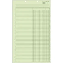 Quill® Economy Columnar Pads For Prong Fasteners; 4 Columns