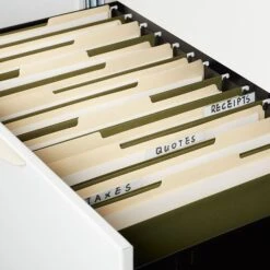 Quill Brand® 100% Recycled 3-Tab Hanging File Folders, Legal Size, Green, 25/Box (7Q5213) -Office Essentials Shop 2678C9E6 7A82 4E8D 9AAB0EF21D378EED s7