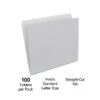 Quill Brand® File Folders, Straight-Cut, Letter Size, Gray, 100/Box (7409GY)
