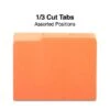 Quill Brand® File Folders, Assorted Tabs, 1/3-Cut, Letter Size, Orange, 100/Box (740913OE) -Office Essentials Shop 344E06CF A0A8 4797 BE19F169C0183B1C s7