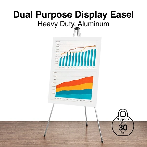 Quill Brand® HD Flipchart/Easel, Aluminum (28221US/50450US) 3 Quill Brand® HD Flipchart/Easel, Aluminum (28221US/50450US)