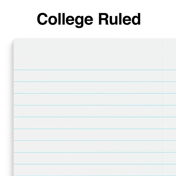 Quill Brand® Premium 1-Subject Notebook, 3.5" X 5.5", College Ruled, 200 Sheets, Blue (TR58289) 4 Quill Brand® Premium 1-Subject Notebook, 3.5" X 5.5", College Ruled, 200 Sheets, Blue (TR58289) - Image 2
