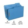 Quill Brand® 1/3-Cut Assorted 2-Fastener File Folders, , Legal, Blue, 50/Box (7358BE) -Office Essentials Shop 3F3639FD 9DDB 44BE A9C777E640F9EA86 s7