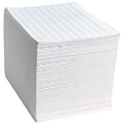 Quill Brand® 14-7/8 "x 11" Continuous Form 1/2" Blue Bar Paper, 20 Lbs., 2700 Sheets/Carton (QU710604)
