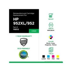 Quill Remanufactured Black/Cyan/Magenta/Yellow High Yield Ink Cartridge Replacements For HP 952/952XL, 4/Pack 8 Quill Remanufactured Black/Cyan/Magenta/Yellow High Yield Ink Cartridge Replacements For HP 952/952XL, 4/Pack -Office Essentials Shop 4C2C116C 52D6 4186 86B2BB0BEFC5A10D s7
