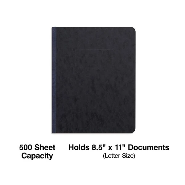 Quill Brand® Prong-Style Pressboard Covers, 8-1/2" X 11", Black (740401) 3 Quill Brand® Prong-Style Pressboard Covers, 8-1/2" X 11", Black (740401)