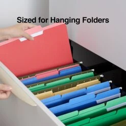 Quill Brand® Interior File Folders, 1/3-Cut, Letter Size, Red, 100/Box (7391RD) -Office Essentials Shop 55554A22 2C6C 4F76 9906C982F0EDB114 s7