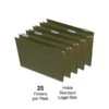 Quill Brand® Reinforced 5-Tab Box Bottom Hanging File Folders, 3" Expansion, Legal Size, Dark Green, 25/Box (730056) -Office Essentials Shop 55FC0070 3EC5 4DE8 B447B1677DDC0007 s7