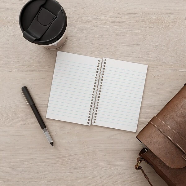 Quill Brand® Memo Books, 4" X 6", College Ruled, Assorted Colors, 50 Sheets/Pad, 5 Pads/Pack (TR11495) 6 Quill Brand® Memo Books, 4" X 6", College Ruled, Assorted Colors, 50 Sheets/Pad, 5 Pads/Pack (TR11495) - Image 4