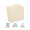 Quill Brand® File Folders, 1/2-Cut Assorted, Letter Size, Manila, 100/Box (740135) -Office Essentials Shop 64EBE34E A35C 46F3 844EBC7F31A61EEF s7