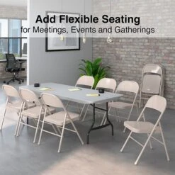 Quill Brand® Metal Folding Chairs, Taupe, 4/Pack (51503) 9 Quill Brand® Metal Folding Chairs, Taupe, 4/Pack (51503) -Office Essentials Shop 67DD1338 FF02 4A55 B5E56FE34B45B3F8 s7