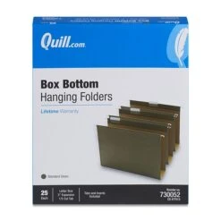 Quill Brand® Box Bottom Hanging File Folders, 3" Expansion, Letter Size, Dark Green, 25/Box (730052) -Office Essentials Shop 6936FF46 BBFD 49FB 97428747059EA473 s7