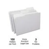 Quill Brand® File Folders, Assorted Tabs, 1/3-Cut, Legal, Gray, 100/Box (741013GY) -Office Essentials Shop 6F84F213 59F8 4F32 BA0F5BEB3F56F40D s7