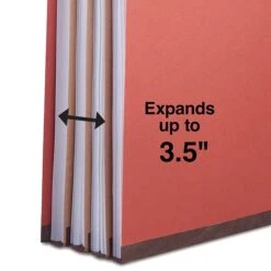 Quill Brand® 2/5-Cut Tab Pressboard Classification File Folders, 3-Partitions, 8-Fasteners, Legal, Brown, 15/Box (7-45036) -Office Essentials Shop 729B9590 9A2E 4649 B9C063545141599F s7