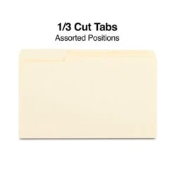 Quill Brand® File Folders, Assorted Tabs, 1/3-Cut, Legal Size, Manila, 250/Box (763137) 5 Quill Brand® File Folders, Assorted Tabs, 1/3-Cut, Legal Size, Manila, 250/Box (763137) -Office Essentials Shop 7A16FB27 E13C 4F4A B20CCFE88544A409 s7