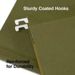 Quill Brand® 100% Recycled Premium Reinforced 3-Tab Hanging File Folders, Letter Size, Green, 25/Box (76213P) 9 Quill Brand® 100% Recycled Premium Reinforced 3-Tab Hanging File Folders, Letter Size, Green, 25/Box (76213P) -Office Essentials Shop 8D088E9C BDC6 48C4 A8439C37A8C49286 s7