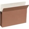 Quill Brand® Reinforced File Pocket, 3 1/2" Expansion, Letter Size, Brown, 25/Box (7Q1524) -Office Essentials Shop 96717 s7