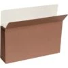 Quill Brand® Reinforced File Pocket, 5 1/4" Expansion, Letter Size, Brown, 10/Box (7Q1534) -Office Essentials Shop 96718 s7 1