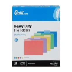 Quill Brand® Heavy-Duty File Folders, Assorted Tabs, 1/3-Cut, Letter Size, Assorted Colors, 50/Box (75000AD) 7 Quill Brand® Heavy-Duty File Folders, Assorted Tabs, 1/3-Cut, Letter Size, Assorted Colors, 50/Box (75000AD) -Office Essentials Shop 9F3916BA 9A45 45E5 AE19802C1BBF4910 s7