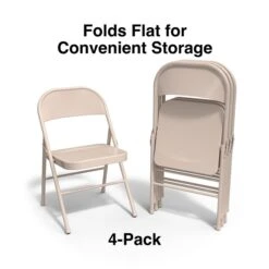 Quill Brand® Metal Folding Chairs, Taupe, 4/Pack (51503) 8 Quill Brand® Metal Folding Chairs, Taupe, 4/Pack (51503) -Office Essentials Shop A1D99962 377B 4D9D A5369B844B3A6AF2 s7