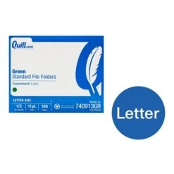Quill Brand® File Folders, Assorted Tabs, 1/3-Cut, Letter Size, Green, 100/Box (740913BGR) 8 Quill Brand® File Folders, Assorted Tabs, 1/3-Cut, Letter Size, Green, 100/Box (740913BGR) -Office Essentials Shop B6354FEA 32FB 4694 8386342E5BC0000B s7