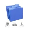 Quill Brand® File Folders, Assorted Tabs, 1/3-Cut, Letter Size, Blue, 100/Box (740913BE) 2 Quill Brand® File Folders, Assorted Tabs, 1/3-Cut, Letter Size, Blue, 100/Box (740913BE) -Office Essentials Shop B6677211 A665 425C BEB86B6886ECDFAF s7