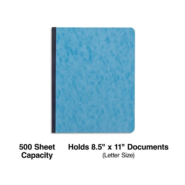 Quill Brand® Prong-Style Pressboard Covers, 8-1/2" X 11", Light Blue (740409) 3 Quill Brand® Prong-Style Pressboard Covers, 8-1/2" X 11", Light Blue (740409)