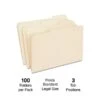 Quill Brand® Premium Reinforced File Folders, Assorted Tabs, 1/3-Cut, Legal Size, Manila, 100/Box (771137) -Office Essentials Shop BEC25B25 6B38 4A93 9775EC01D0DC1979 s7