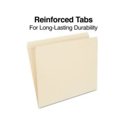 Quill Brand® Premium Reinforced File Folders, Straight Cut, Letter Size, Manila, 100/Box (751133) -Office Essentials Shop C8D477C4 9166 49D8 B3DF79A0587CCB92 s7