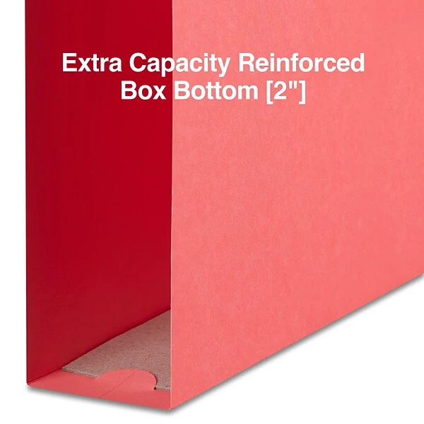 Quill Brand® Reinforced 5-Tab Box Bottom Hanging File Folders, 2" Expansion, Letter Size, Assorted, 25/Box (730053AD) 5 Quill Brand® Reinforced 5-Tab Box Bottom Hanging File Folders, 2" Expansion, Letter Size, Assorted, 25/Box (730053AD) - Image 3