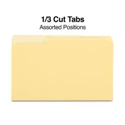 Quill Brand® File Folders, Assorted Tabs, 1/3-Cut, Legal, Yellow, 100/Box (741013YW) 6 Quill Brand® File Folders, Assorted Tabs, 1/3-Cut, Legal, Yellow, 100/Box (741013YW) -Office Essentials Shop CE136515 9E55 4BC6 9D75F669D11E3934 s7