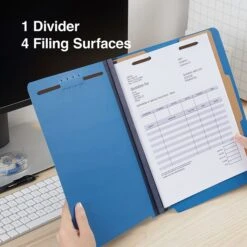 Quill Brand® End-Tab Partition Folders, 1 Partition, 4 Fasteners, Cobalt Blue, Letter, 15/Box (751026) 9 Quill Brand® End-Tab Partition Folders, 1 Partition, 4 Fasteners, Cobalt Blue, Letter, 15/Box (751026) -Office Essentials Shop D1515786 1F93 4AAC BF38E5C683AFA511 s7