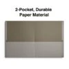 Quill Brand® 2-Pocket Folders, Gray, 25/Box (712530) -Office Essentials Shop D334F1FB 2C4F 4B73 AA25777188D79E6E s7
