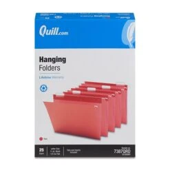 Quill Brand® Hanging File Folders, 1/5-Cut, Letter Size, Red, 25/Box (7387QRD) 9 Quill Brand® Hanging File Folders, 1/5-Cut, Letter Size, Red, 25/Box (7387QRD) -Office Essentials Shop D3658D42 FC29 4694 89540CE3761DA2F7 s7