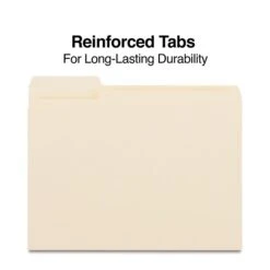 Quill Brand® Left Position File Folders, 1/3-Cut, Letter Size, Manila, 100/Box (730040) -Office Essentials Shop D3873B88 B6B0 47D9 895FE49F45A405A7 s7