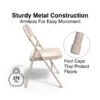 Quill Brand® Metal Folding Chairs, Taupe, 4/Pack (51503) -Office Essentials Shop DF55F8F2 251C 4876 8DD6FA0FC4BA216B s7
